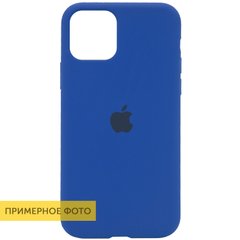 Чехол Silicone Case Full Protective (AA) для Apple iPhone SE (2020) (Синий / Royal blue)
