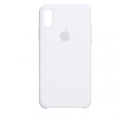 Чехол Silicone case orig 1:1 (AAA) для Apple iPhone X / Xs (Белый / White)