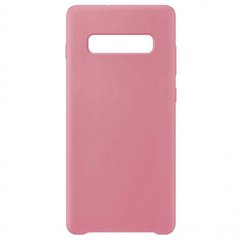 Накладка Silicone Cover for Samsung S10 plus Light Pink
