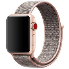 Ремінець Nylon для Apple watch 38mm/40mm (Рожевий / Pink Sand)