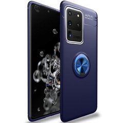 TPU чохол Deen ColorRing під магнітний тримач (opp) для Samsung Galaxy S20 Ultra | синій
