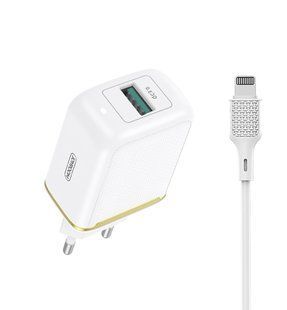 Адаптер сетевой JOYROOM Lightning cable Yida Series L-Q18Z |1USB, QC3.0, 3A|	white