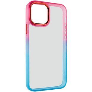 Чохол TPU+PC Fresh sip series для Apple iPhone 14 (6.1") Бірюзовий / Рожевий