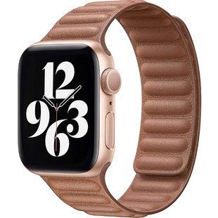 Ремінець Leather Link для Apple Watch 42/44/45 mm Saddle Brown