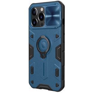 TPU+PC чохол Nillkin CamShield Armor (шторка на камеру) для Apple iPhone 12 Pro Max (6.7") Синій