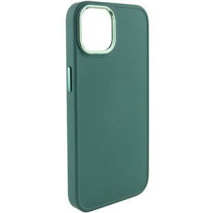 TPU чехол Bonbon Metal Style для Apple iPhone 14 Pro (6.1") Зеленый / Army green