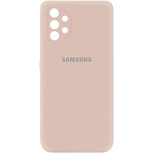 Чохол для Samsung Galaxy A72 4G / A72 5G Silicone Full camera закритий низ + захист камери Рожевий / Pink Sand