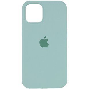 Чехол для Apple iPhone 12 | 12 Pro Silicone Full / закрытый низ (Бирюзовый / Beryl)