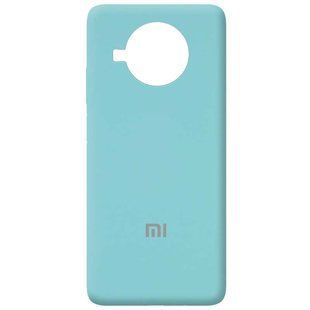 Чохол для Xiaomi Mi 10T Lite / Redmi Note 9 Pro 5G Silicone Full (Бірюзовий / Ice Blue) з закритим низом і мікрофібри