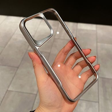 Чехол для Iphone 12 / 12 Pro Metal HD Clear Case Titanium Gray