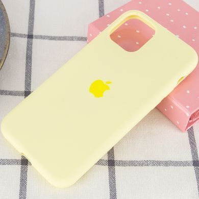 Чохол для Apple iPhone 11 Pro Max Silicone Full / закритий низ / Жовтий / Mellow Yellow