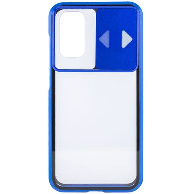 Чехол Camshield 360 Metall+Glass со шторкой для камеры для Samsung Galaxy S20 (Синий)