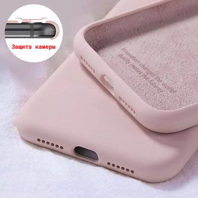 Чехол для Samsung Galaxy A20 / A30 Silicone Full бледно-розовый c закрытым низом и микрофиброю