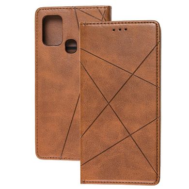 Чехол книжка Business Leather для Samsung Galaxy M31 (M315) малиновый
