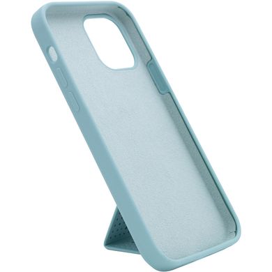 Чохол Silicone Case Hand Holder для Apple iPhone 12 mini (5.4") (Бірюзовий / Ice Blue)