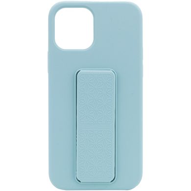 Чохол Silicone Case Hand Holder для Apple iPhone 12 mini (5.4") (Бірюзовий / Ice Blue)