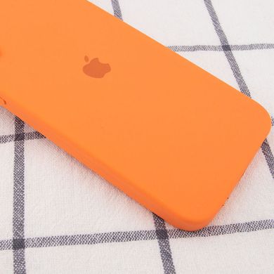 Чехол для Apple iPhone 11 Pro Silicone Full camera / закрытый низ + защита камеры- (Оранжевый / Papaya)