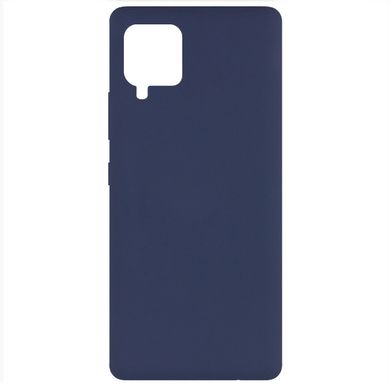 Чохол Silicone Cover Full without Logo (A) для Samsung Galaxy A42 5G (Синій / Midnight blue)