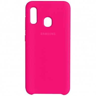 Накладка Silicone Cover for Samsung A30 / A20 2019 Hot Pink