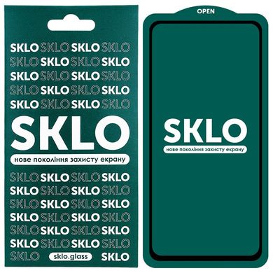 Защитное стекло SKLO 5D (full glue) для Samsung Galaxy A11, Черный