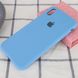 Чохол для Apple iPhone XR (6.1 "") Silicone Case Full з мікрофіброю і закритим низом Блакитний / Cornflower