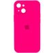 Чехол для Apple iPhone 13 Silicone Full camera закрытый низ + защита камеры / Розовый / Barbie pink