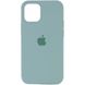 Чехол для iPhone 12 Pro Max Silicone Full / Закрытый низ / Бирюзовый / Turquoise