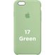 Чехол silicone case for iPhone 6/6s Green / зеленый