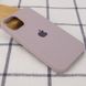 Чехол silicone case for iPhone 12 mini (5.4") (Серый/Lavender)
