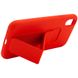 Чехол Silicone Case Hand Holder для Apple iPhone X / XS (5.8") (Красный / Red)