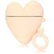 Силіконовий футляр Lucky Heart series для навушників AirPods2 + кільце (Рожевий)