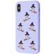 TPU чехол WAVE Fancy для Apple iPhone XS Max (6.5") (Bear on broom / Light purple)