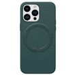 Чохол для iPhone 12 / 12 Pro New Leather Case With Magsafe Forest Green