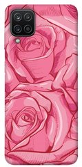 Чехол для Samsung Galaxy A12 PandaPrint Розы карандашом цветы