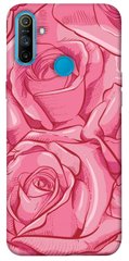 Чехол для Realme C3 PandaPrint Розы карандашом цветы