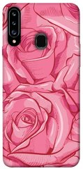 Чехол для Samsung Galaxy A20s PandaPrint Розы карандашом цветы