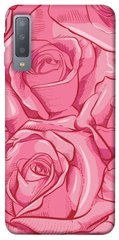 Чехол для Samsung A750 Galaxy A7 (2018) PandaPrint Розы карандашом цветы