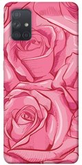 Чехол для Samsung Galaxy A71 PandaPrint Розы карандашом цветы