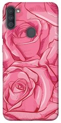 Чехол для Samsung Galaxy A11 PandaPrint Розы карандашом цветы