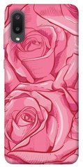 Чехол для Samsung Galaxy A02 PandaPrint Розы карандашом цветы