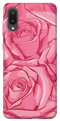 Чехол для Samsung Galaxy A02 PandaPrint Розы карандашом цветы