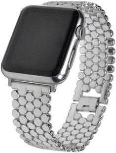 Ремешок Stainless Luxury Steel для Apple Watch 42/44/45 mm Silver