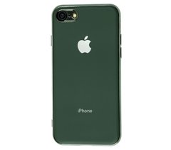 Чохол для iPhone 7/8 Silicone case матовий (TPU) темно-зелений