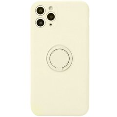 Чохол TPU Candy Ring Full Camera для Apple iPhone 12 Pro (6.1"") Бежевий / Antigue White