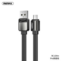 Кабель REMAX Micro USB Platinum Pro Series Data Cable RC-154m |1m, 2.4A| Black, Black