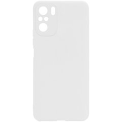 Силиконовый чехол Candy Full Camera для Xiaomi Redmi Note 10 Белый / White