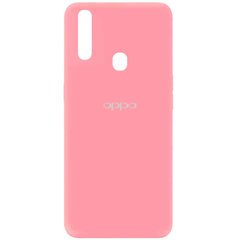 Чехол для Oppo A31 Silicone Full с закрытым низом и микрофиброй Розовый / Pink