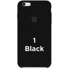 Чехол Apple silicone case for iPhone 6/6s Black / черный