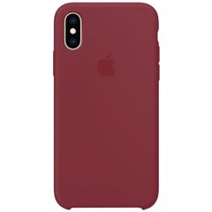 Чохол silicone case for iPhone XS Max Maroon / Бордовий