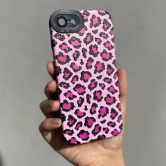Чехол для iPhone 7 / 8 / SE 2020 Rubbed Print Silicone Pink leopard